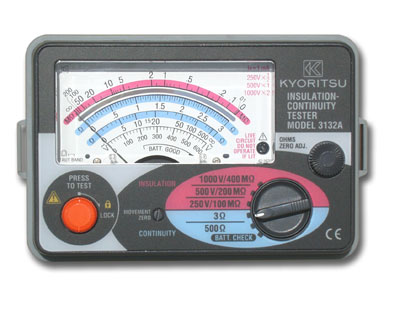 Kyoritsu 3132A Analogue Insulation and continuity tester