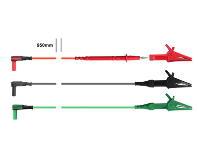 Generic Test Leads Red, Green, Black - crocodile clips - TEL-EL