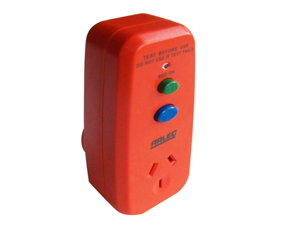 Arlec Single Outlet Safety Switch RCD Plug Type - Click Image to Close