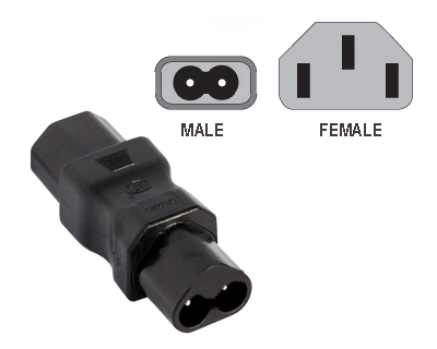 IEC to Figure 8 (Fig.8) Adaptor