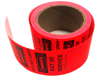 Hi Visibility Failed Danger Tags - 100 roll