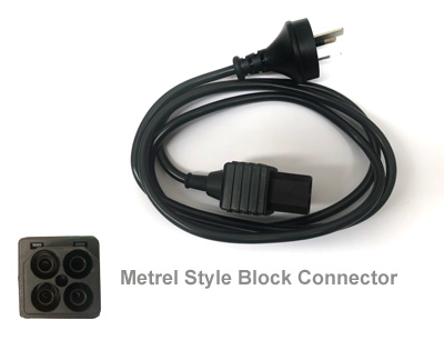 Metrel Installation Tester Connector block 4 pin AU plug lead - Click Image to Close