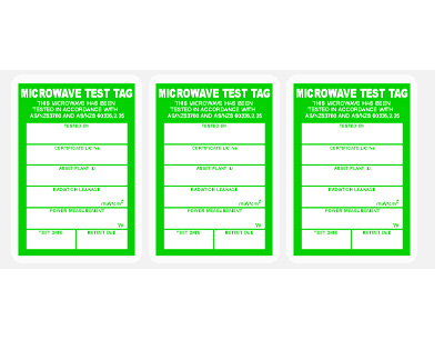 Microwave Leakage Tags (100 pack) - Click Image to Close