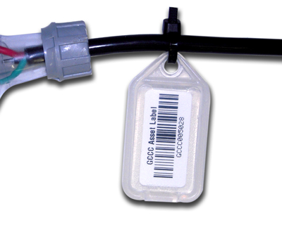 Heavy duty asset barcode tags - 30mm x 55mm - 100 pack