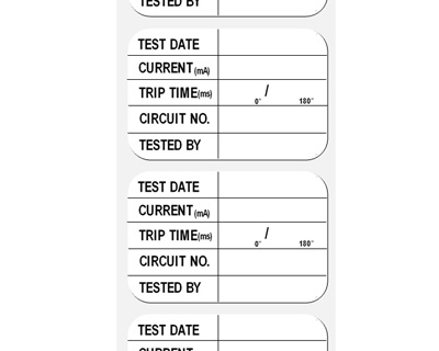 Customised RCD test tags 35mm x 17mm (1000 pack)