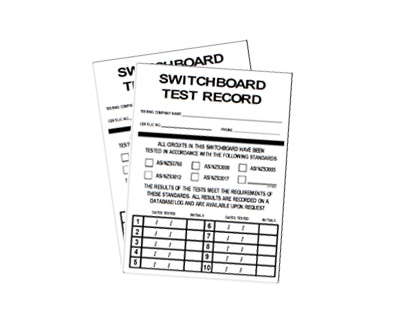 Switchboard Tags 5 tests with retest due (100 pack)