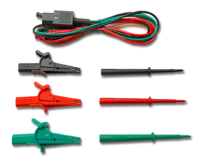 Wavecom IEC Switchboard Lead Set with probes and crocodile clips