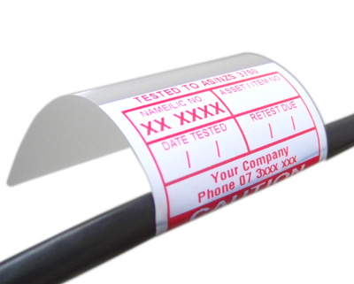 Wrap around blank test tags for printing - 1000 roll - 40mm Core - Click Image to Close